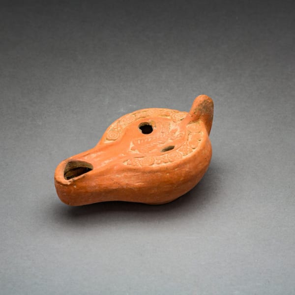 Early Christian Terracotta Oil Lamp