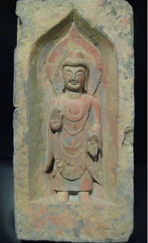 Northern Wei Brick from a Buddhist Shrine