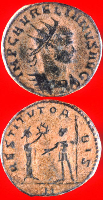 Bronze Antoninianus of Emperor Aurelian