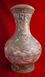 Western Han Painted Terracotta Hu