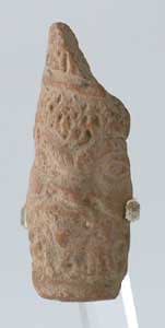 Roman Period Terracotta Sculpture of the Head of Bes