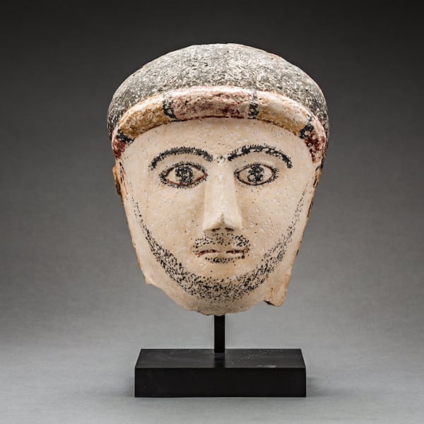 Roman Period Stucco Funerary Mask of a Man