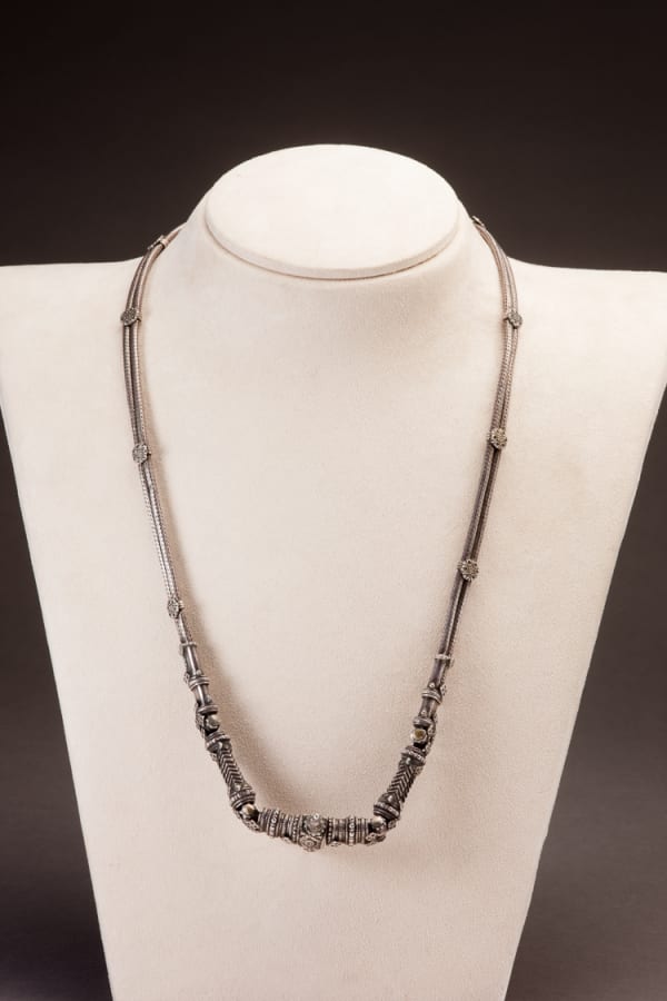 Silver Islamic chain necklace