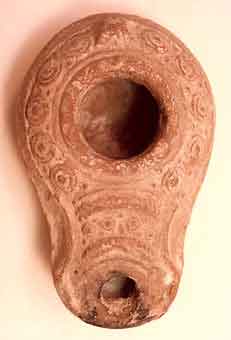 Talmudic Oil Lamp of the Late Roman Period