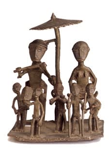 Asante Brass Sculpture of a Ceremonial Group