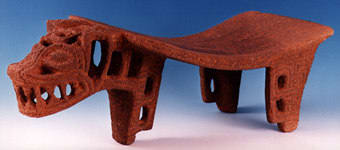 Costa Rican Basalt Metate in the Form of a Jaguar