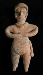 Tuxcacuesco-Ortices Style Colima Terracotta Sculpture of a Ballplayer
