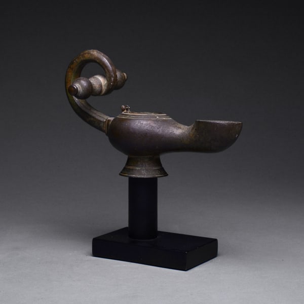 Roman Bronze Oil Lamp