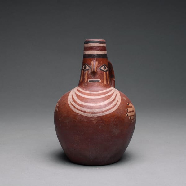 Late Nazca Painted Human Effigy Jug