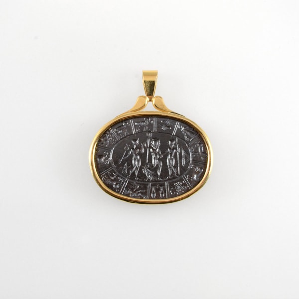 Classical Revival Intaglio depicting the Zodiac