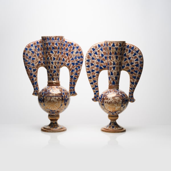 Pair of Hispano-Moresque vases