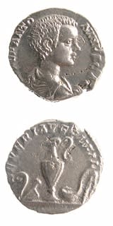 Silver Denarius of Caracalla Struck While Caesar