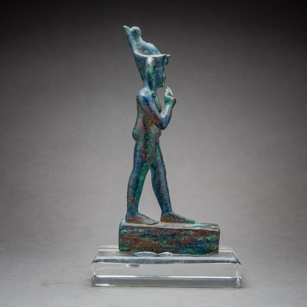 Egyptian Bronze Sculpture of Harpocrates