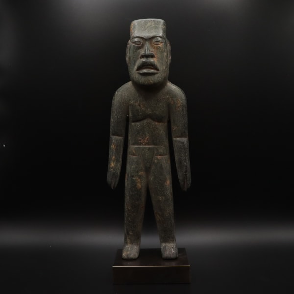 Olmec Greenstone Sculpture of a Werejaguar