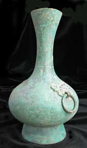 Han Long-Necked Bronze Hu