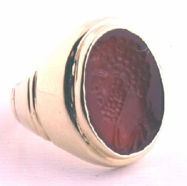 Roman Intaglio of a Bust of the Emperor Commodus