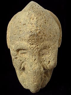 Veracruz Hacha Depicting an Avian Masked Head