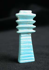 New Kingdom Faience Amulet of a Djed Column