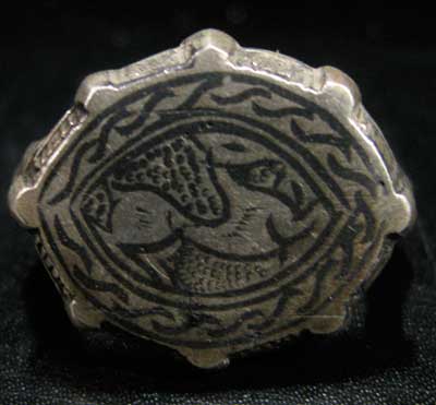 Silver Ring with Animal Motif