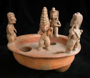Tlatilco Tripod Dish with Four Figures