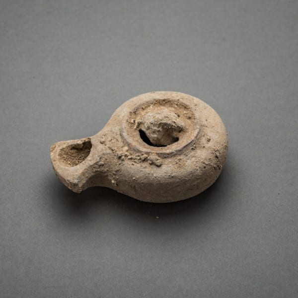 Herodian period terracotta oil lamp