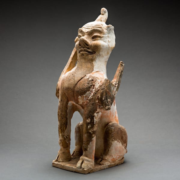 Tang Sculpture of a Spirit Guardian
