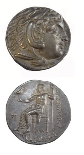 Macedonian Silver Tetradrachm of Alexander the Great