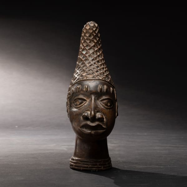 Benin Brass Head of an Iyoba