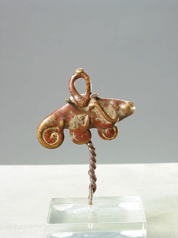 Dogon Bronze Chameleon Pendant
