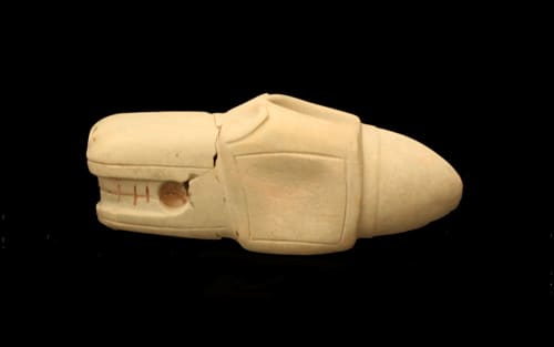 Guanacaste-Nicoya Stone Mace Head in the Form of a Crocodile Head