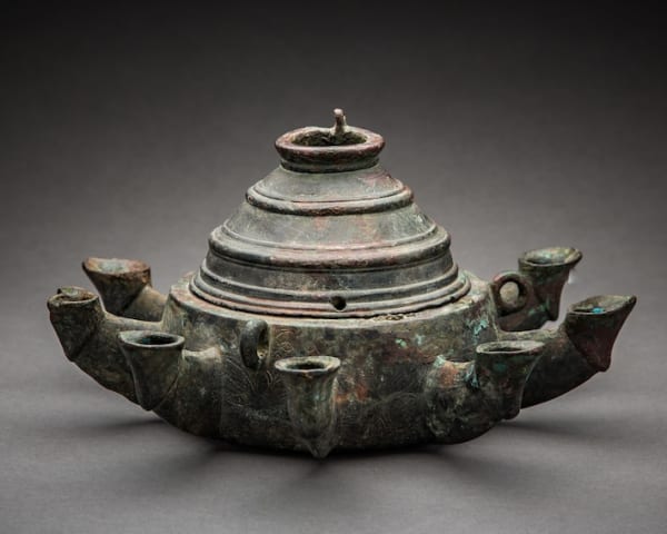 Roman Bronze Oil Lamp