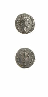 Silver Denarius of Marcus Aurelius Struck While Caesar