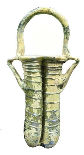Roman Double Cosmetic Glass Tube
