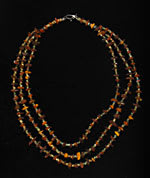 Ancient Egyptian Faience Bead and Amber Bead Necklace