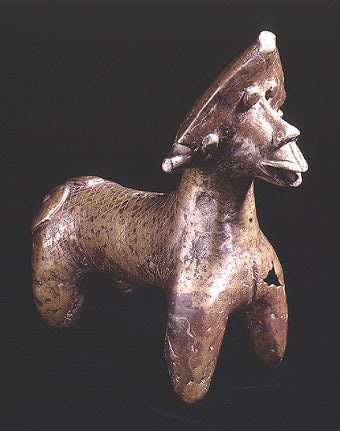 Bamana Bronze Zoomorphic Sculpture