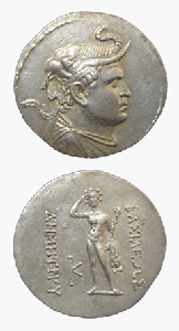 Bactrian Silver Tetradrachm of King Demetrius I