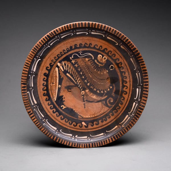 Apulian Red-Figure Raised Plate
