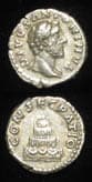 Silver Denarius of Emperor Antoninus Pius Issued Posthumously by Marcus Aurelius and Lucius Verus