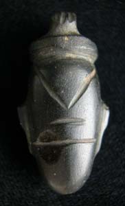 Egyptian Obsidian Heart Amulet