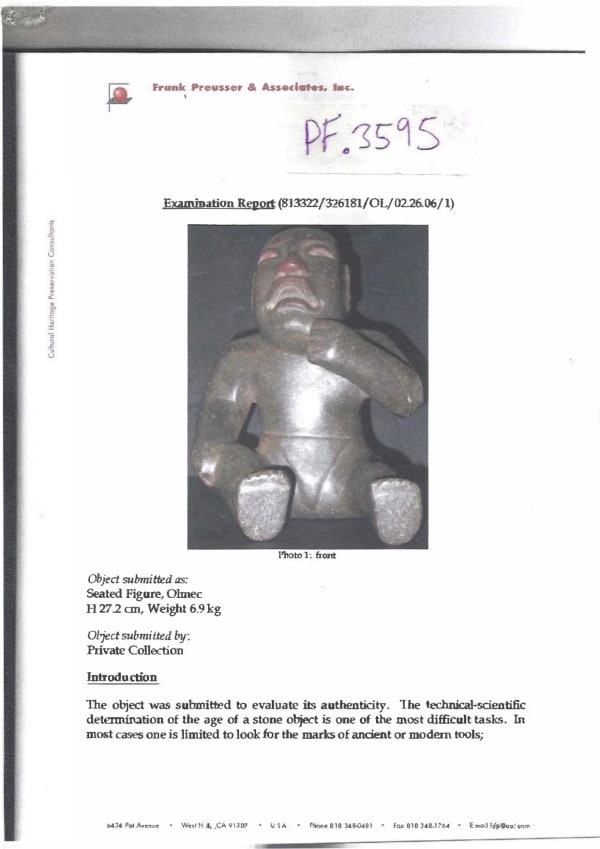 Olmec Seated Figure