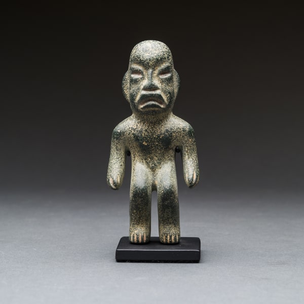 Olmec Greenstone Sculpture of a Standing Man