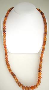 Necklace Of Carnelian BeadsFrom The Iron Age