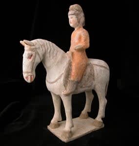 Tang Polychrome Horse and Female Rider