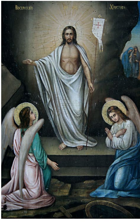 Russian Icon Depicting the Resurrection