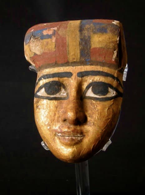 Egyptian Wooden Funerary Mask