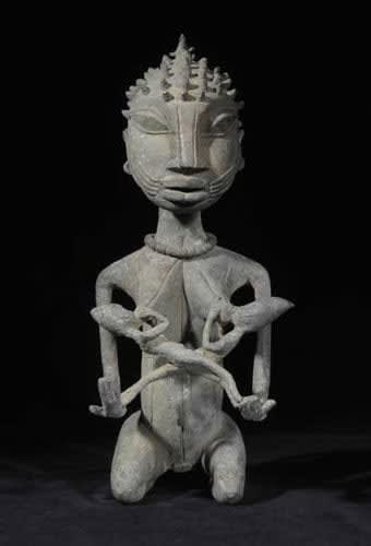 Yoruba Maternity Figure, Possibly the Goddess Orisa Ibeji