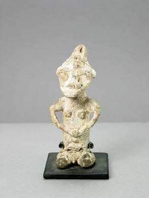 Yoruba Lead Onile Sculpture of a Man