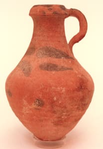 Roman Period Terracotta Jug with Painted Decorations