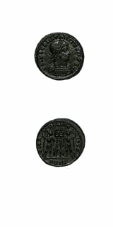 Bronze Coin of Constantius II Struck While Caesar