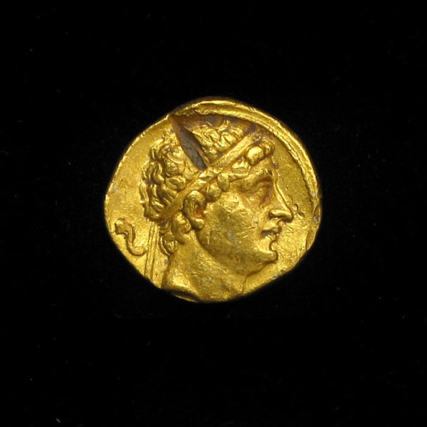 Bactrian Gold Stater of Diodotus I as Satrap under Antiochos II